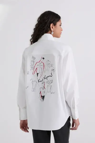 Bavlněná košile Karl Lagerfeld