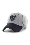 Kšiltovka 47 brand MLB New York Yankees šedá barva, s aplikací, B-BRKCU17WIS-GYA