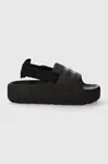 Sandály adidas Originals Adilette 22 XLG černá barva, na platformě, IE5649