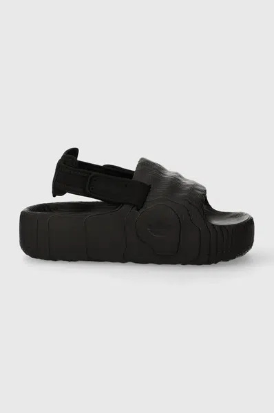 Sandály adidas Originals Adilette 22 XLG černá barva, na platformě, IE5649