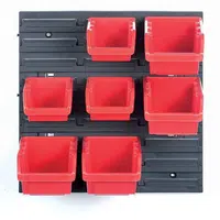 KISTENBERG Závěsná stěna, držák se 7 boxy, 400x110x400 mm, plast - ORDERLINE