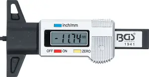 BGS Technic BGS 1941 Digitální měřič hloubky profilu pneumatiky  0 - 28 mm,