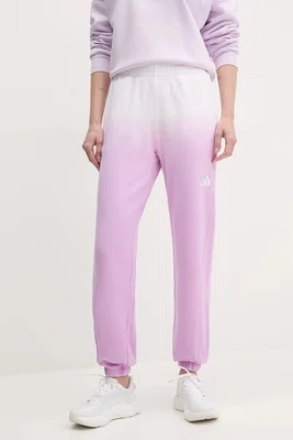 Bavlněné tepláky adidas ALL SZN Dip Dye fialová barva, JJ4586