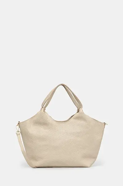 Kožená kabelka Answear.LAB béžová barva