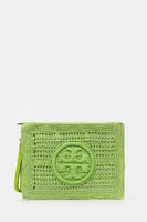 Psaníčko Tory Burch Ella zelená barva, 155038-300