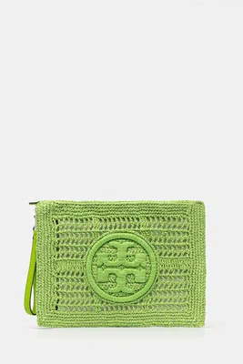 Psaníčko Tory Burch Ella zelená barva, 155038-300