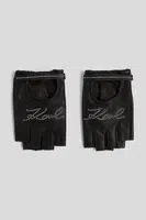 Rukavice Karl Lagerfeld K/SIGNATURE dámské, černá barva, A3W33032