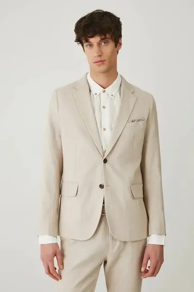 Sako s příměsí lnu Medicine