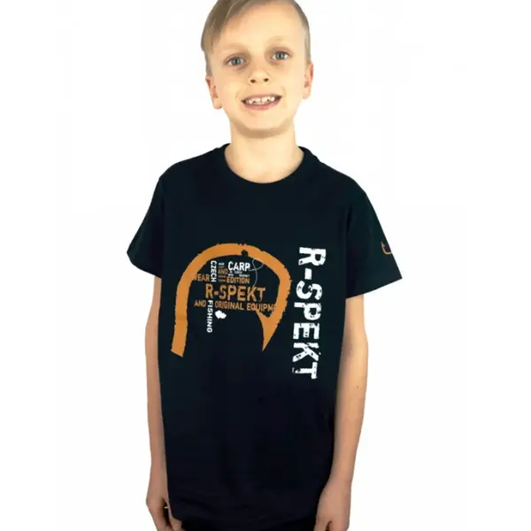 R-spekt dětské tričko fishing edition black - 3/4 yrs