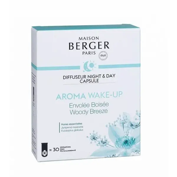 Maison Berger Paris Náplň do elektrického difuzéru Night and Day Aroma Wake-up Woody Breeze 1 ks