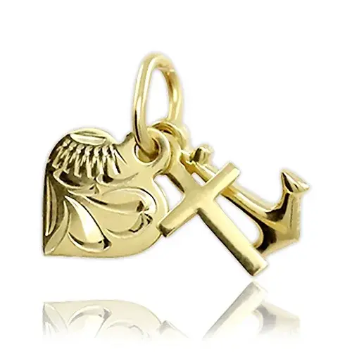 Soliter Zlatý přívěsek láska, víra, naděje 745 242 001 00077 0000000