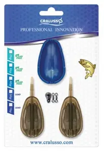 Cralusso set krmítek a formičky sensitive method basket 2+1 30 g