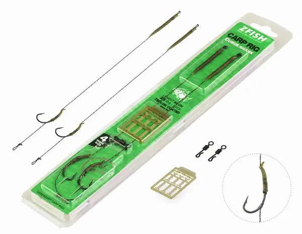 Zfish návazec curve shank carp rig 20 cm - velikost háčku 2