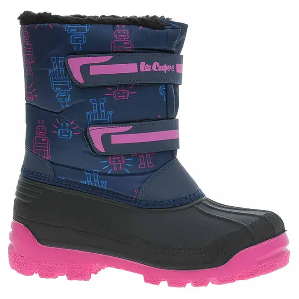 Dívčí sněhule Lee Cooper LCJ-23-44-2007K navy-fuchsia 34