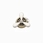 Ombre Metal decorative clothing pin propeller - brown