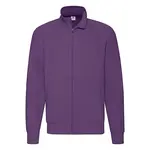 Men's Purple Lightweight Sweat Jacket Fruit of the Loom