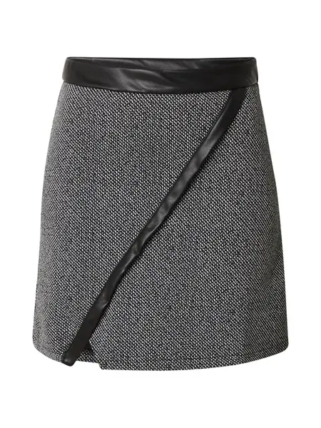 ABOUT YOU Sukňa 'Halvar'  čierna melírovaná