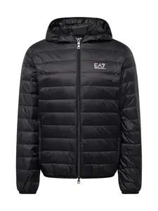 EA7 Emporio Armani Prechodná bunda  čierna / biela