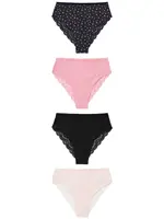 Next Nohavičky  ružová / čierna / biela