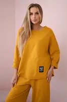 Włoski Bavlněná mikina kalhoty set mincovna