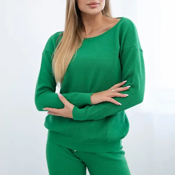 Sada svetrů Mikina + Kalhoty zelené