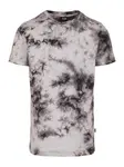 Urban Classics Tričko 'Black Tie Dye'  čierna / prírodná biela