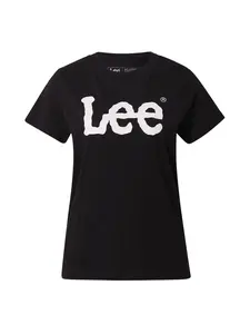 Lee Tričko 'LOGO TEE'  čierna / biela