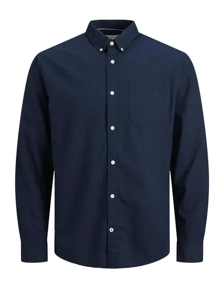 JACK & JONES Košeľa 'JJEOxford'  námornícka modrá
