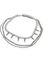 Náhrdelník Meridian Pearl Layering - stříbrné barvy