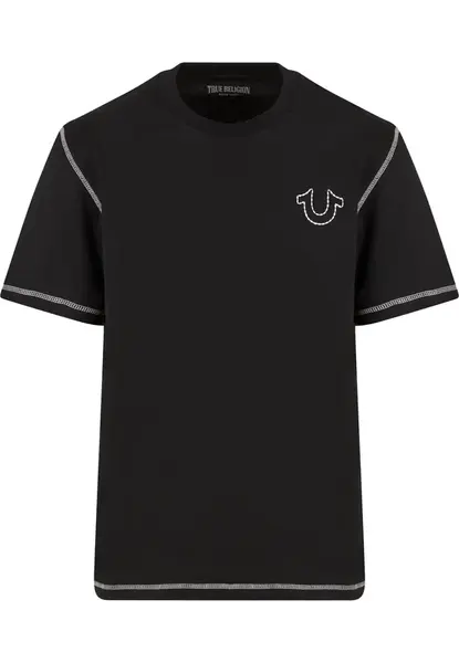 True Religion Tričko  čierna / biela