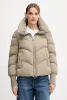 Péřová bunda Hetrego INARA zelená barva, zimní, oversize, 8P611