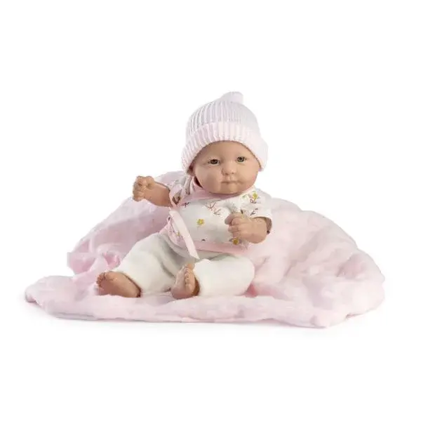 Guca 855 New Born holčička - realistická panenka s celovinylovým tělem - 25 cm