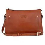 Dámska kožená crossbody kabelka Hexagona Rodriga - hnedá