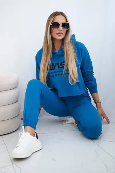 Set s potiskem džíny