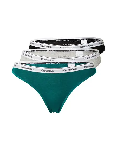 Calvin Klein Underwear Nohavičky  modrozelená / svetlosivá / čierna