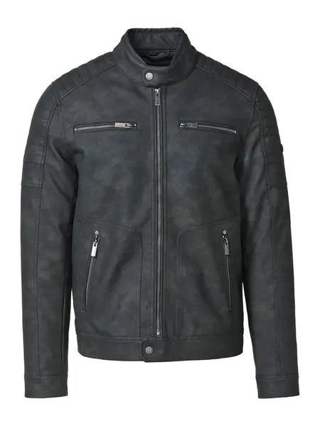 KOROSHI Prechodná bunda  čierny denim
