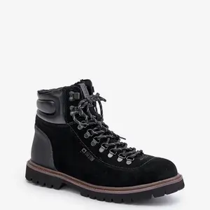 BIG STAR SHOES Semišové Zateplené Boty Třpytky Pánské Big Star