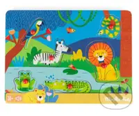 Dřevěné puzzle Zvířátka Les Toupitis - puzzle z kategorie Maxi dílky