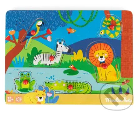 Dřevěné puzzle Zvířátka Les Toupitis - puzzle z kategorie Maxi dílky