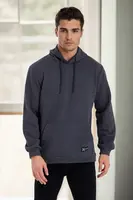 34605 Dewberry Kangaroo Pocket Hoody Mens Sweatshirt-ANTHRACITE