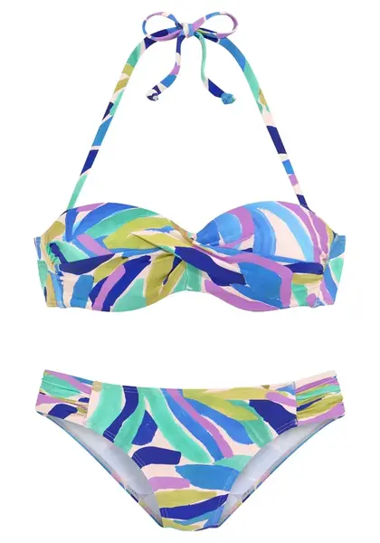 s.Oliver Bikiny  modrá / námornícka modrá / tyrkysová / tmavofialová