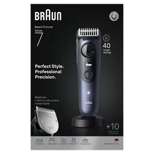 BRAUN Zastřihovač vousů Series 7, BT7540, modrý