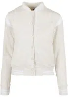 Dámská vložka College Sweat Jacket světle šedá/bílá