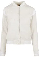 Dámská vložka College Sweat Jacket světle šedá/bílá