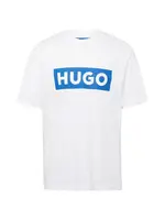 HUGO Tričko 'Nico'  modrá / biela