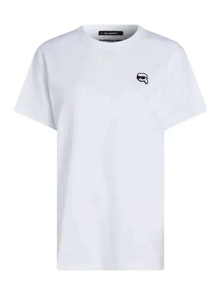 Karl Lagerfeld Tričko ' Ikonik 2.0'  čierna / biela