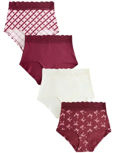 Next Nohavičky  rosé / čerešňová / biela