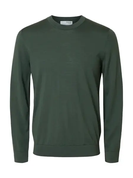 SELECTED Sveter 'SLHTray'  tmavozelená