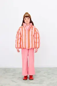 Dětská bunda Tinycottons RETRO STRIPES SHORT PADDED JACKET