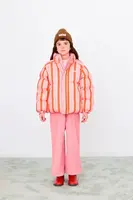 Dětská bunda Tinycottons RETRO STRIPES SHORT PADDED JACKET